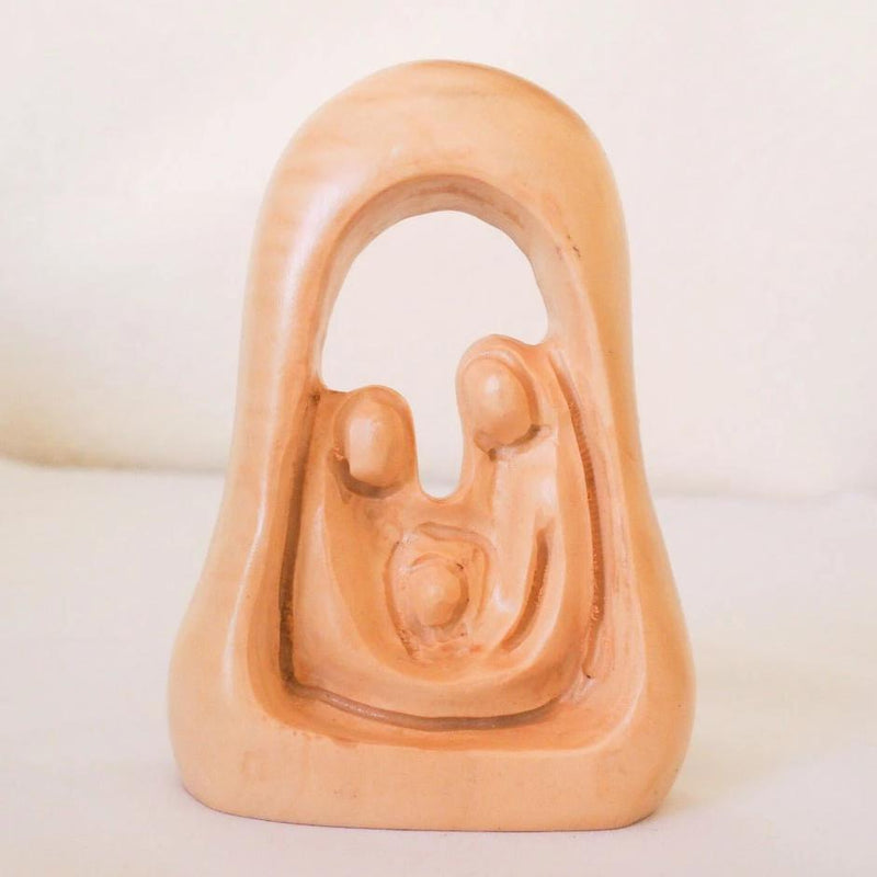 Olive Wood - Nativity Bell