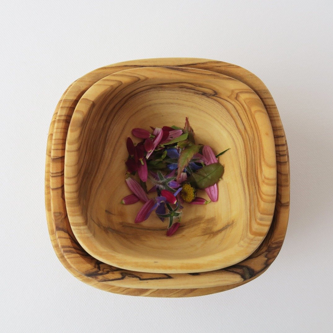 Olive Wood - Olive Wood Square Bowls