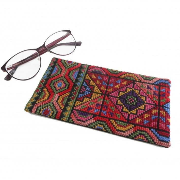 Tatreez - Embroidered Eyeglass Pouch - Glasses Slip