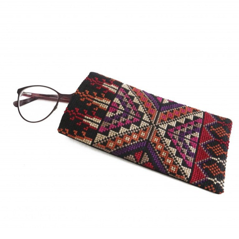 Tatreez - Embroidered Eyeglass Pouch - Glasses Slip