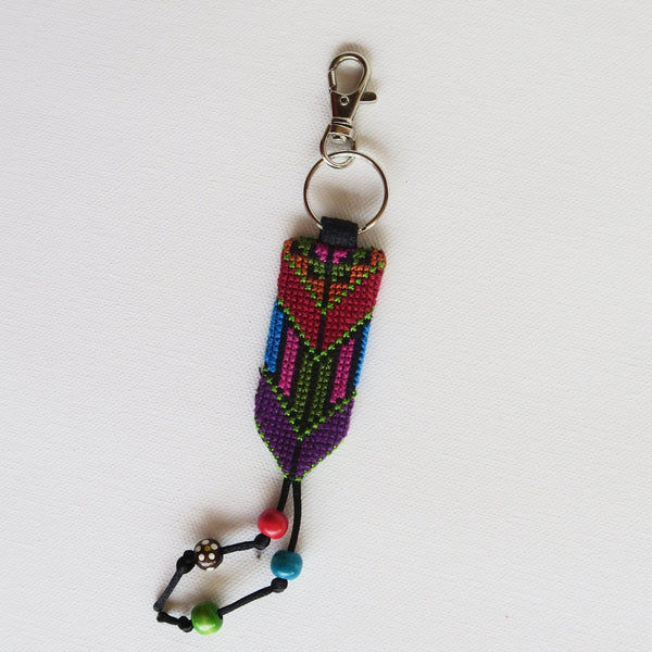 Tatreez - Embroidered Keychain From Gaza