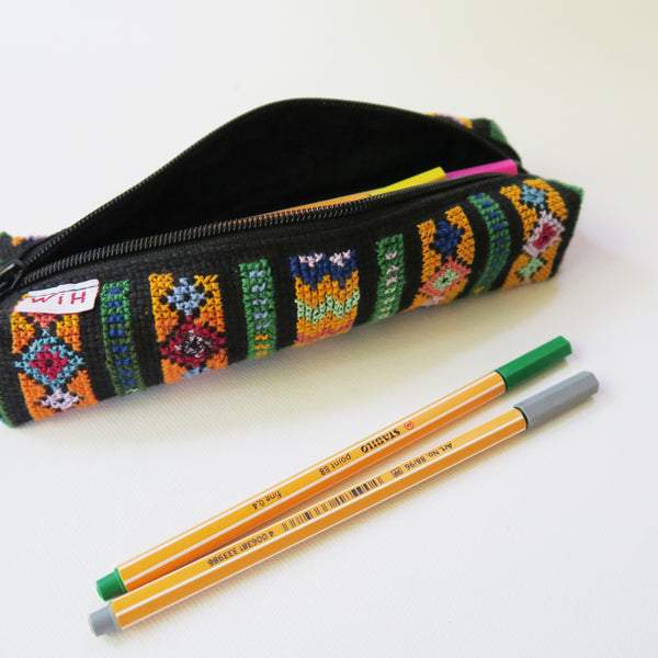 Tatreez - Pencil Case In Palestinian Embroidery